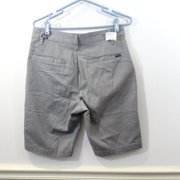 VOLCOM VMONTY SHORTS Size 30 Gray Chino Modern Stretch Fit NEW Flat Front - Picture 5 of 9